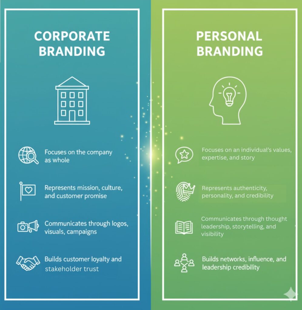 Personal Branding vs. Corporate Branding